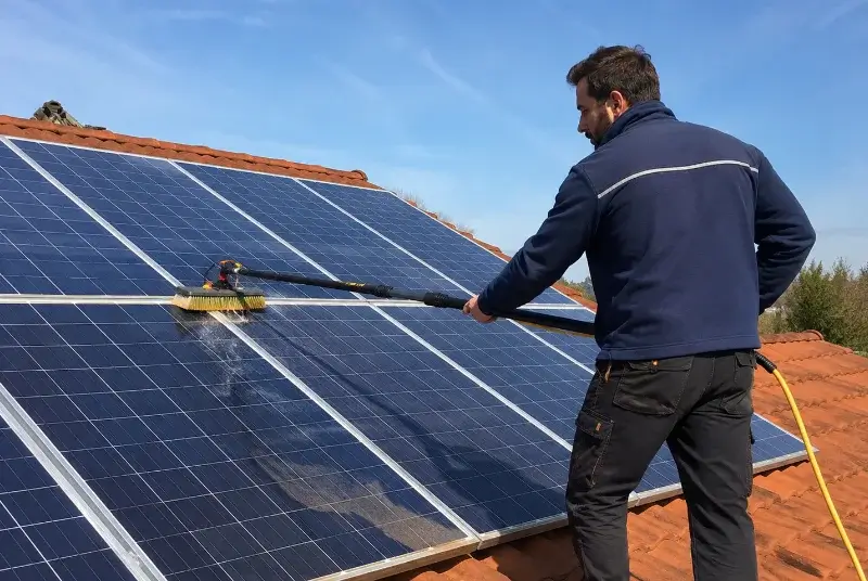 Nettoyage et entretien de panneaux solaires à Bouin